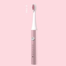 가성비성인용 소닉 전동 칫솔 타이머 브러시 5 가지 모드 USB 충전기 교체형 헤드 세트, 03 분홍색