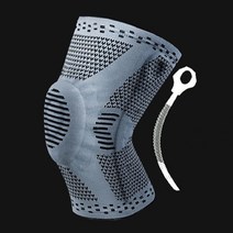 스프링 무릎 보호대 2p(1set) 무릎관절보호대, 그레이 L(2P 1SET)