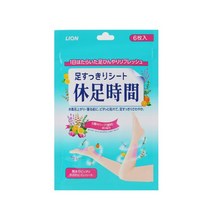 휴족시간 발 다리 쿨링 시트(6매입), 상세설명 참조, 없음