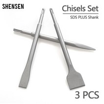 뿌레카 쁘레카 앙카드릴 착암기 파괴함마 해머드릴 치즐 세트 SDS 플러스 생크 전기 해머 드릴 비트 포인, 01 3PCS Chisels