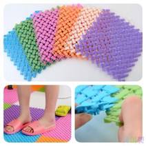 굿마켓 논슬립 칼라 퍼즐매트 1P 그린 발코니매트 조립매트, 핑크