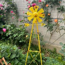 정원 장식품 레트로 빈티지 철제 바람개비 110cm
