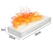 벽난로 가정용 실내 장작 30 × 20cm 세라믹 섬유 담요 바이오 에탄올 용 세라믹 스폰지 내성 절연 면화 화실, 30x20x5cm