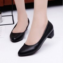 VEI082352[도매신] 펌프스 통굽 로우힐 여성구두 힐 3.5cm P808