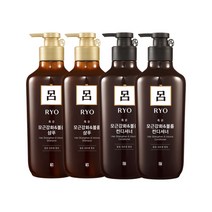 [무료배송]려 흑운 모근강화&볼륨 (샴푸+컨디셔너) 550ml, (샴푸2+컨디셔너2)