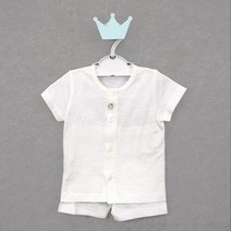 무지 반팔내의 여름 아기 실내복