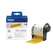 브라더 브라더정품 DK-22606_62mm×15.24m_빨강검정2색글씨_연속라벨_QL-800전용_라벨테이프