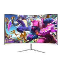 32인치 모니터 4k 144 세트 데스크탑 144 곡선 144 게임용, 씨엔, 블랙 1k 75hz 커브드