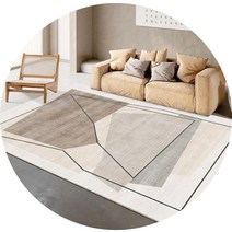 푹신한 아트스케치 사각 러그B (300x200cm) 거실 매트