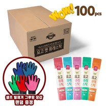 요고 퓨레스틱 짜먹는~ 츄르 국산 고양이간식 빅팩 12g*100개+사은품 증정, 1개, 요고 퓨레스틱 5종 콤보 12g*100개+털제거장갑