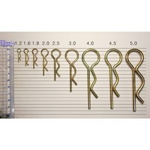 알핀(R핀) 1.2 ~ 5.0 (50~100개 묶음 특가판매), R핀 1.2, R핀 1.2 (100개)