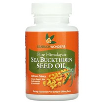 SeaBuckWonders 산자나무 씨드 오일 500mg 소프트젤 60정