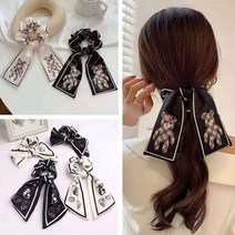 스카프곱창 스크런치 곱창머리끈 곰돌이 헤어끈 헤어곱창밴드 리본곱창 리본슈슈 스카프헤어끈