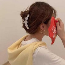 자개 청순 큰사이즈 여성 블라우스 집게핀 여자 뒷머리 여신 헤어정리 학생