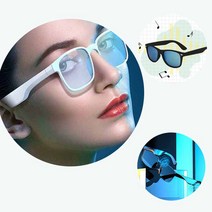 ELSECHO Timmy편광 선글라스+골전도이어폰, 흰색
