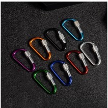 카라비너 5개세트 D형등산고리 잠금 비너 캠핑 고리 물병걸이 등산용 캠핑용 퀵링크, 5pcs(칼라믹스 )