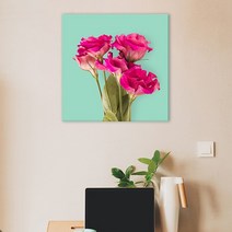아란아트 생기그림 예쁜꽃그림 캔버스액자 카페인테리어 거실벽꾸미기, 09 진분홍꽃