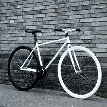 픽시자전거 출퇴근자전거 입문용 픽시, 40화이트더블블랙휠권장
