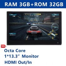 뒷좌석모니터 카니발티비 자동차모니터 천장모니터 카니발후석모니터 안드로이드 11 헤드레스트 모니터 13, 11 1 PCS Black 13.3