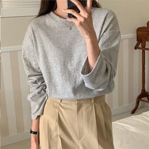 빅사이즈 302 에스루즈롱라운드긴팔티 DSSN921