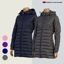 엑슘 [마운틴가이드]겨울 등산복/단체복/웰론 경량점퍼 여자 롱패딩자켓 MZW-J93-062
