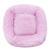 애완견 침대 슈퍼 소프트 개집 사각형 푹신한 고양이 집 따뜻하고 편안한 수면 쿠션 매트 소파 빨 수있는 강아지 플러시, Dark Pink+50CMUp To 4KG