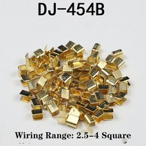 터미널압착기 400ppcs dj454 0.5-6.0mm2 u 자형 구리 와이어 압착 탭, 100PCS DJ454B