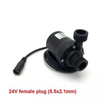 매우 조용한 가정용 휴대용 브러시리스 모터 잠수정 워터 펌프 800L/H 5M DC 12V/24V 냉각 시스템 분수 히터 미니, 24V DC Connector