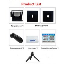 프롬프터 프롬포터 촬영 대본 자막 원고 모니터 유튜브 스크린 중계 휴대용 스마트 폰 텔레 원격 제어 뉴스 휴대 전화 라이브 인터뷰 연설--msS, t3-145s
