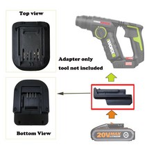 공구 WORX 20V 4 핀 배터리 용 어댑터 5 + 충전기 공유 변환기 (6 WA 시리즈 아님), 01 No USB port