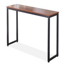 RNO2459 콘솔 슬림테이블 장식대 철재 멀바우 다용도