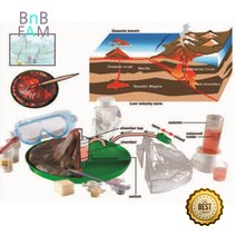 초등학교 화산 분출 실험도구 화산모형틀 과학탐구 학습완구 만들기 선물