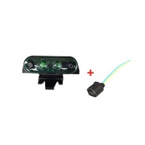 볼보트럭부품 대형트럭부품 1piece 24v 흰색 호박색 파란색 녹색 트럭 상단 램프, 전선이 있는 녹색