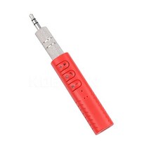 블루투스동글이 수신기 어댑터 스마트홈 kebidu 3.5mm 잭 미니 무선 블루투스 수신기 블루투스 오디오 음악 어댑터 헤드폰 스피커용 마이크 포함, 빨간색, 블루투스 v4.1