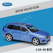 윌리 1:36 볼보 VOLVO 240GL XC90 합금 자동차 다이캐스트 컬렉션 모형, 볼보 XC90 블루 1/34~39