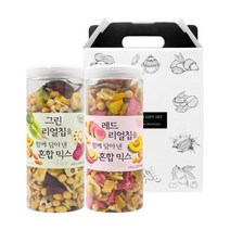 [좋은세상] 혼합견과 2종 선물세트(그린 리얼칩+레드 리얼칩), 상세 설명 참조, 상세 설명 참조