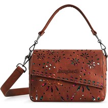 Desigual 미니 보헤미안 민들레 백 크로스백 유니크 카멜 브라운