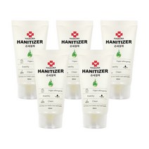 생활의정석 휴대용 손소독제 60ml 끈적임없는 젤타입, 5개