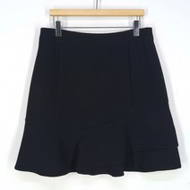 빈티지다온 씨씨콜렉트 여 캉캉프릴 A라인 스커트 블랙70