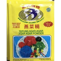 Swallow Globe Tepung Agar-Agar Powder Plain 7G (6개입)
