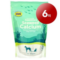 리암마켓 Animal Essentials 애니멀 에센셜 강아지 고양이용 건강 관리 보충제 해조류 칼슘 340g 1팩, 6팩
