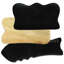 헬스데이 마사지 바디 얼굴 빗 괄사도구, 블랙괄사2호, 1개