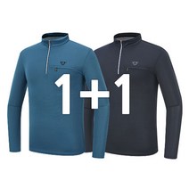 [집업티 1+1] 남자 등산 티셔츠 R12 1+1 기능성 냉감티 집업티 작업복