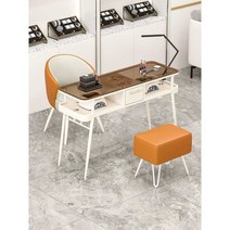 네일샵 테이블 네일 아트 샵 미용실 뷰티 시술 책상, 화이트-120cm둥근모서리8mm