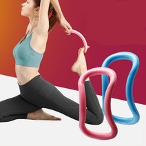 임산부 스트레칭 셀프마사지 필라테스 요가링 두꺼운허벅지 종아리 부종, 요가링 블루