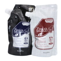 뷰티원 자수아 매직 5분 스피드 칼라 오징어먹물염색 1제 500g + 2제 500ml, 1N 흑색, 1세트