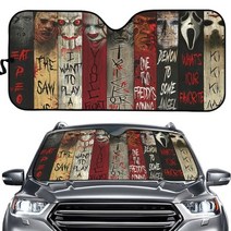 캠핑파라솔 자동 차양 미국 영화 공포 킬러 대형 먼지 남성용 밴 SUV 트럭 3D 멋진 파라솔 코체, 05 HTJA1760HC