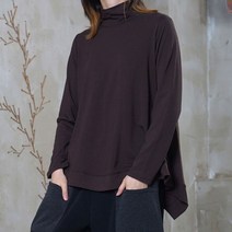 A핏 뾰족밑단 스판 속기모 폴라티 30대여성의류 40대엄마옷