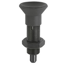 Kipp 03093-22206 Steel Indexing Plungers Without Collar and Extended Locking Pin H Style Locking P, 1, 54.7 mm Length, M12 x 1.5 Thr
