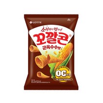 롯데 인간사료 스낵바 봉지 과자 꼬칼콘 군옥수수맛 134g 3봉 사무실다과 홈파티 1, 15개